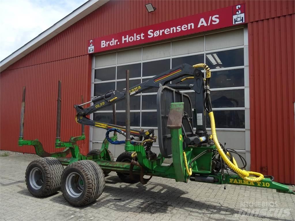 Farma T10 Remorque forestière avec grue