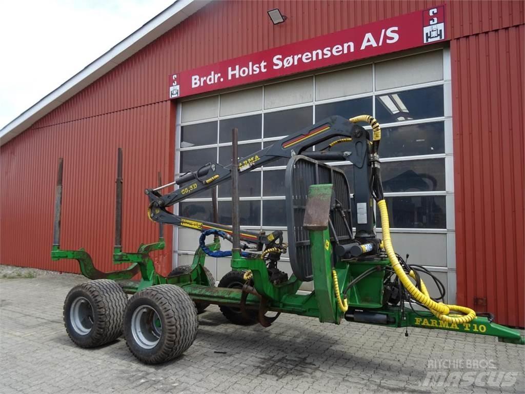 Farma T10 Remorque forestière avec grue
