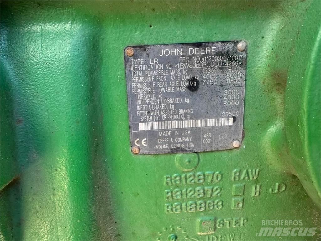 John Deere 8360R Tracteur