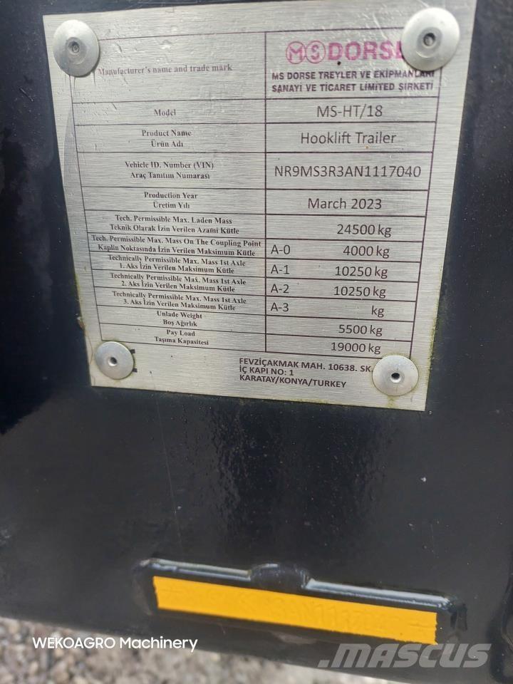 MS Dorse HT/18 Autre remorque agricole