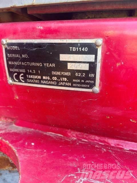 Takeuchi 1140 Mini pelle < 7t