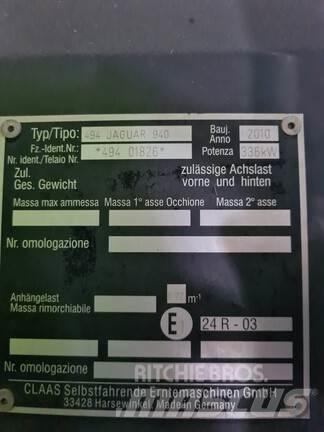 CLAAS JAGUAR 940 Ensileuse occasion