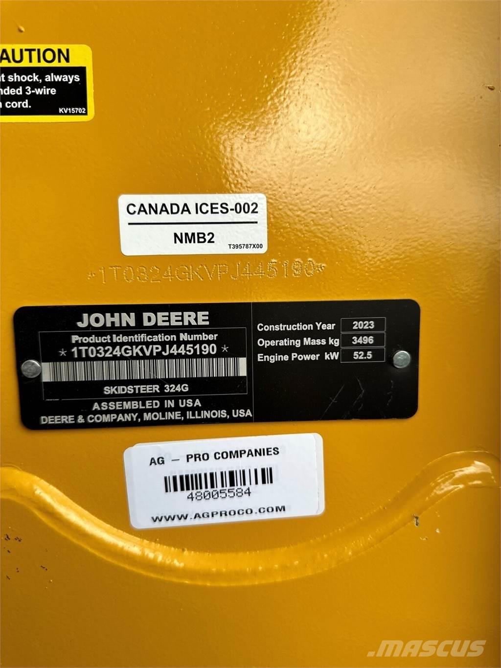 John Deere 324G Chargeuse compacte