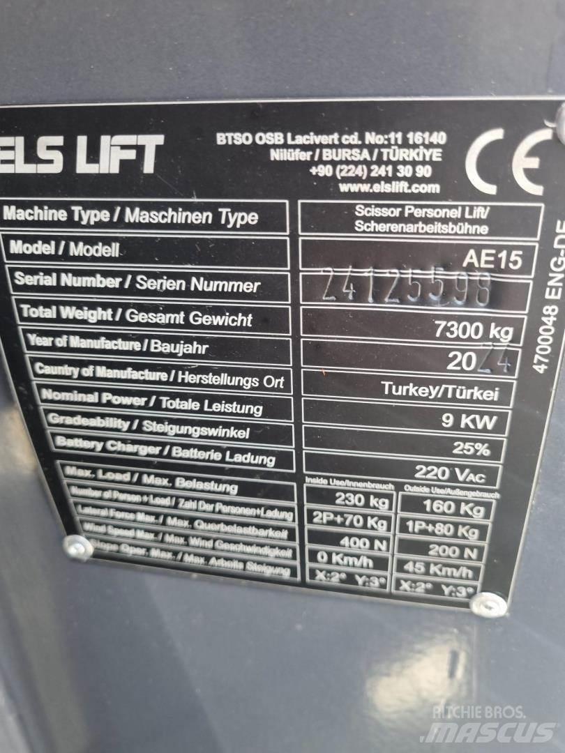 ELS LIFT AE15 Nacelles articulées
