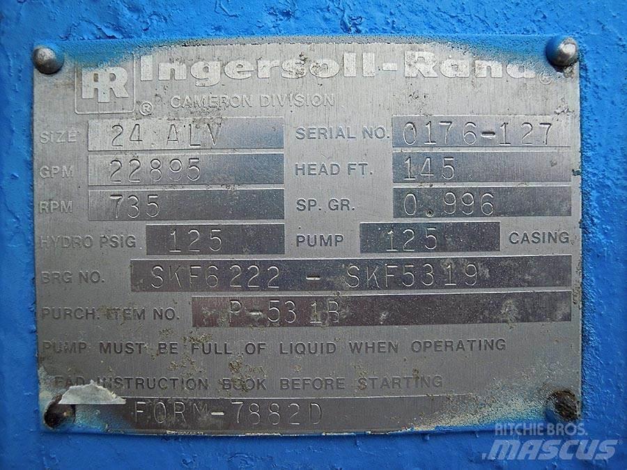 Ingersoll Rand 24 ALV Pompe à eau / Motopompe