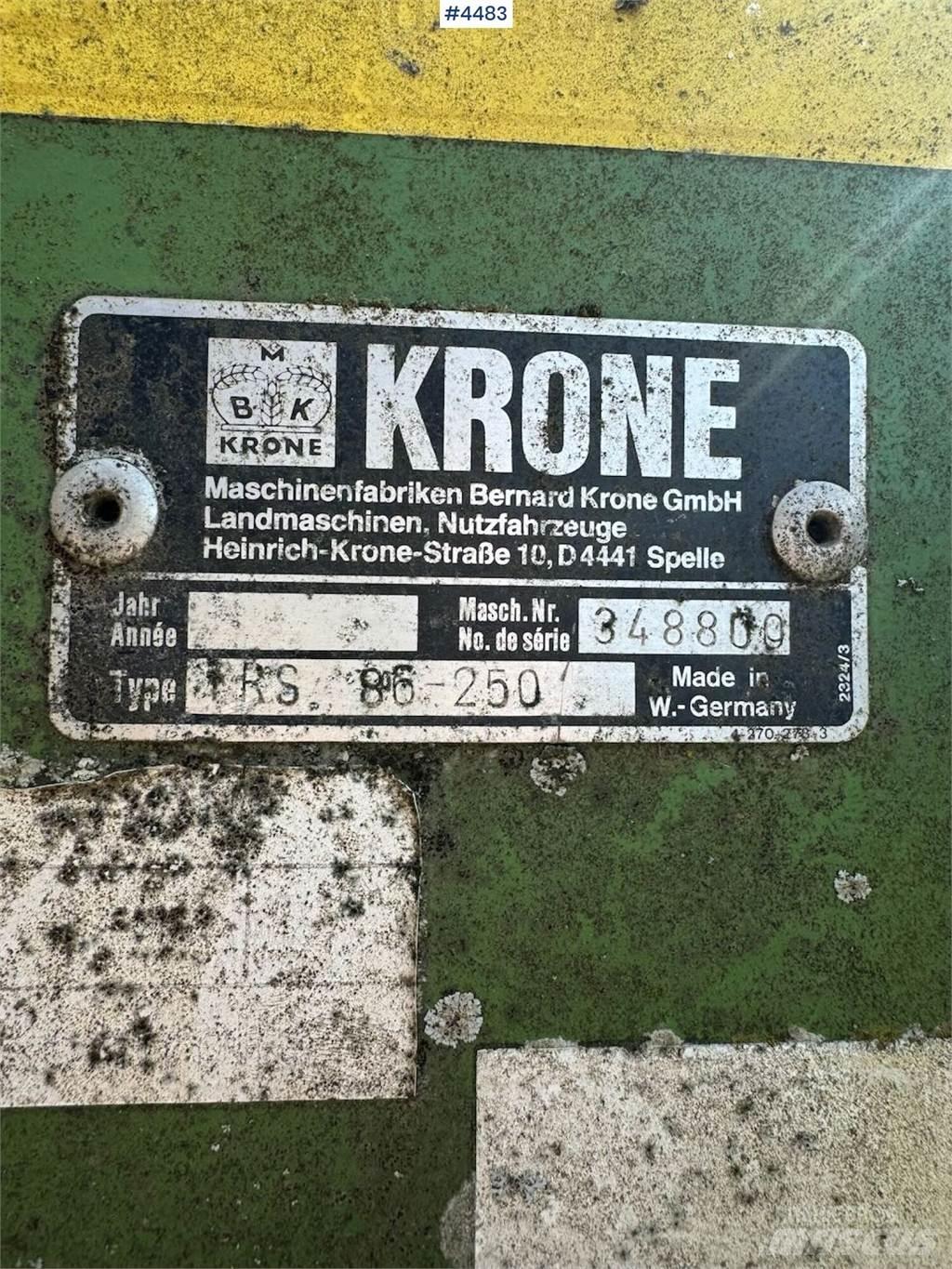 Krone TRS 86 Autres outils de préparation du sol