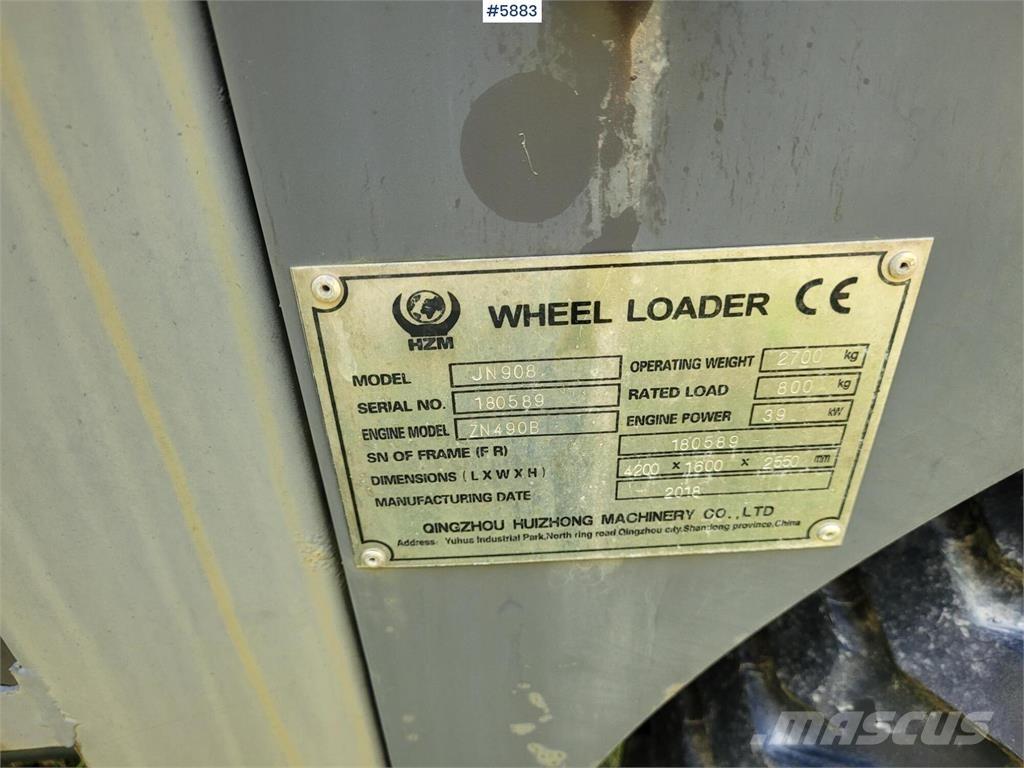 Sino JN908 Chargeuse sur pneus