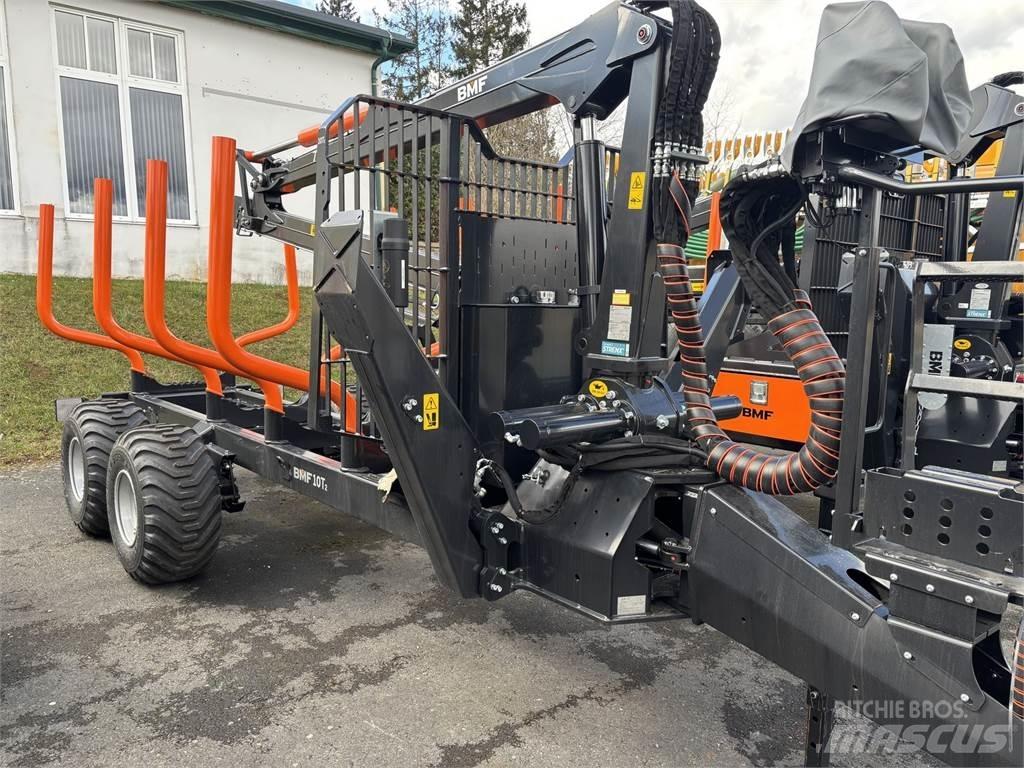 BMF 10T2+720 Remorque forestière avec grue