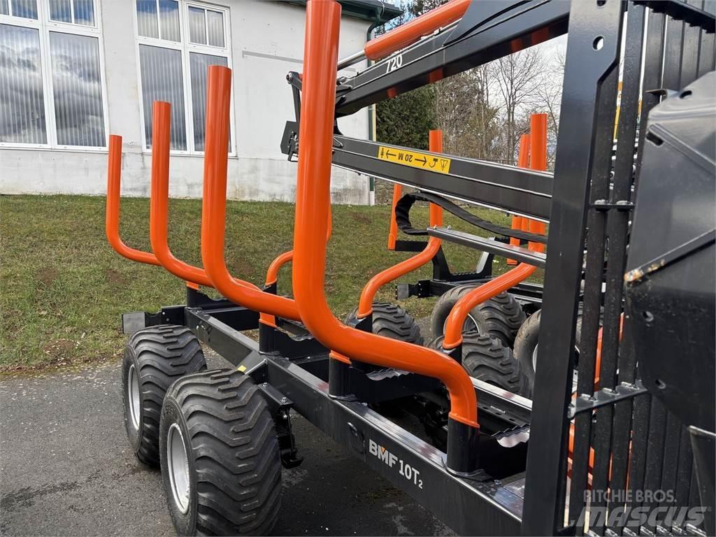 BMF 10T2+720 Remorque forestière avec grue