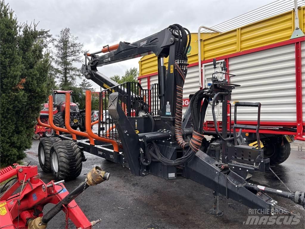 BMF 10T2+750Kran Remorque forestière avec grue