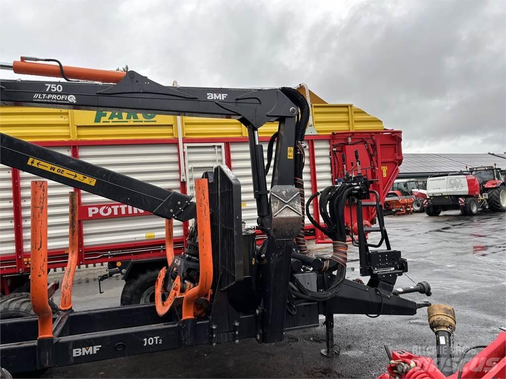 BMF 10T2+750Kran Remorque forestière avec grue
