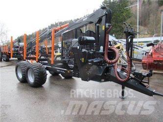 BMF 12T2 pro + 750 HP Remorque forestière avec grue