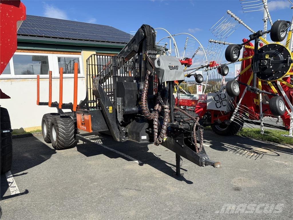 BMF 12T2 Pro+850HP Remorque forestière avec grue