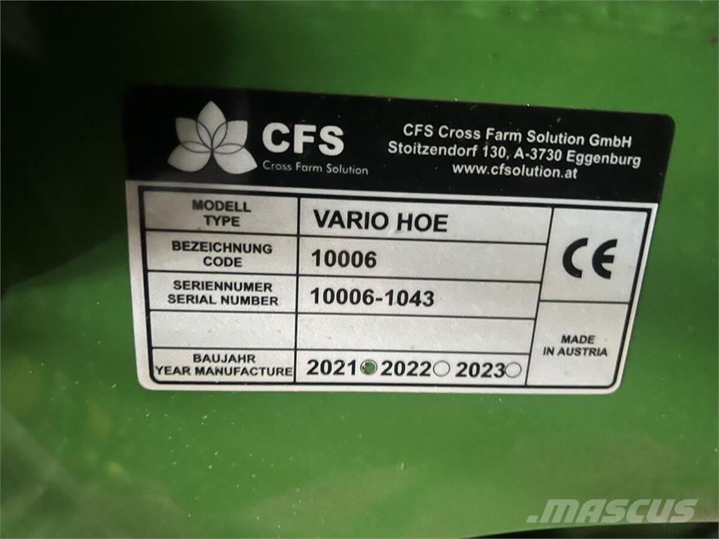  CFS Varihoe 620 Autre semoir agricole