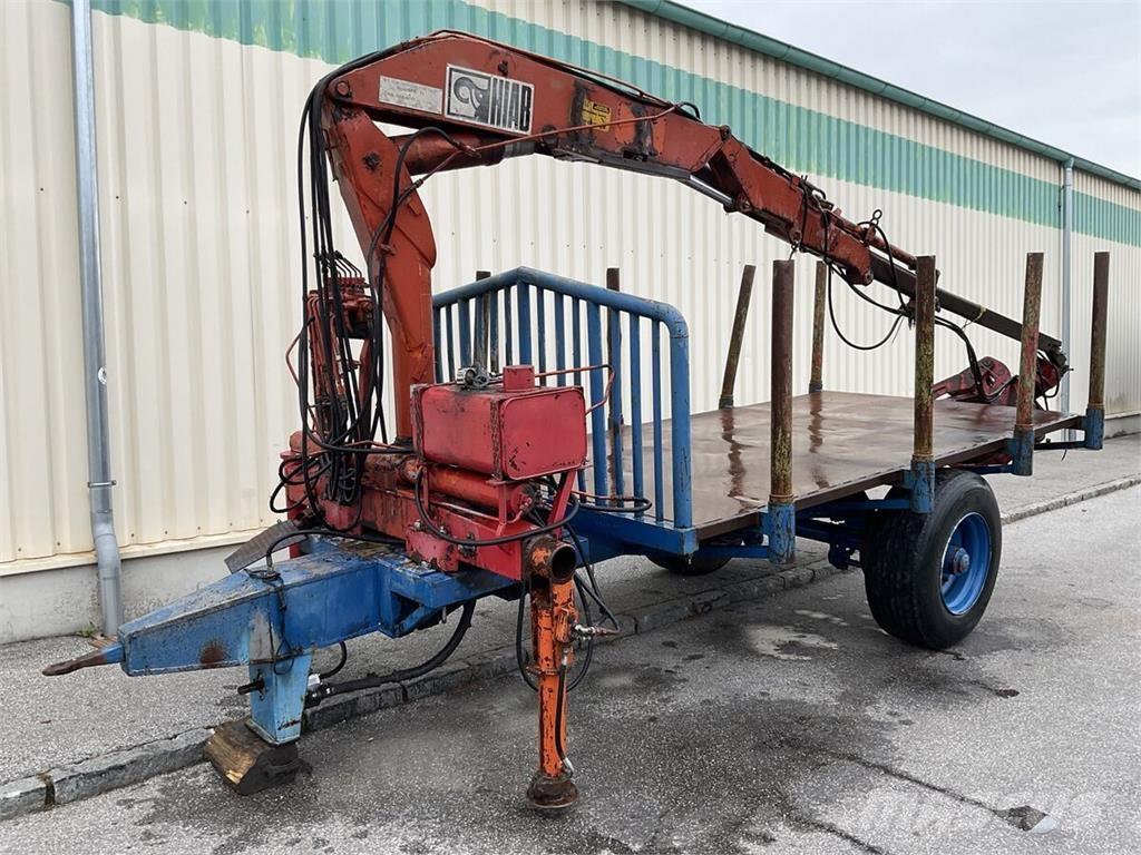  Eigenbau Remorque forestière avec grue