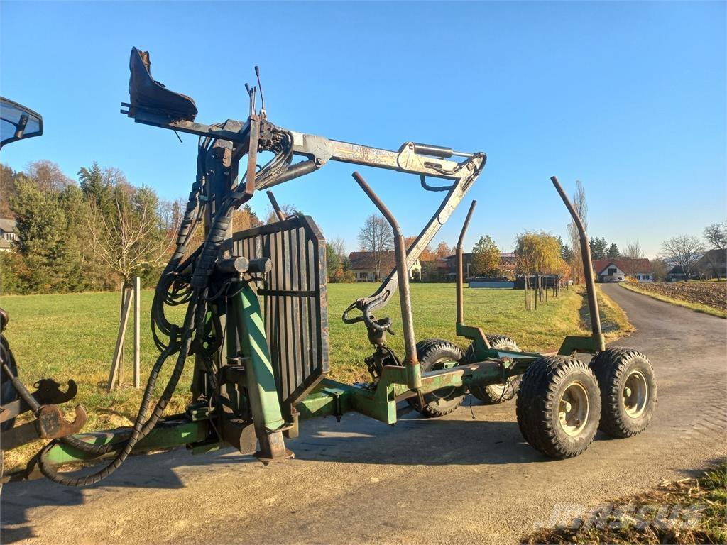 Farma 6to Remorque forestière avec grue