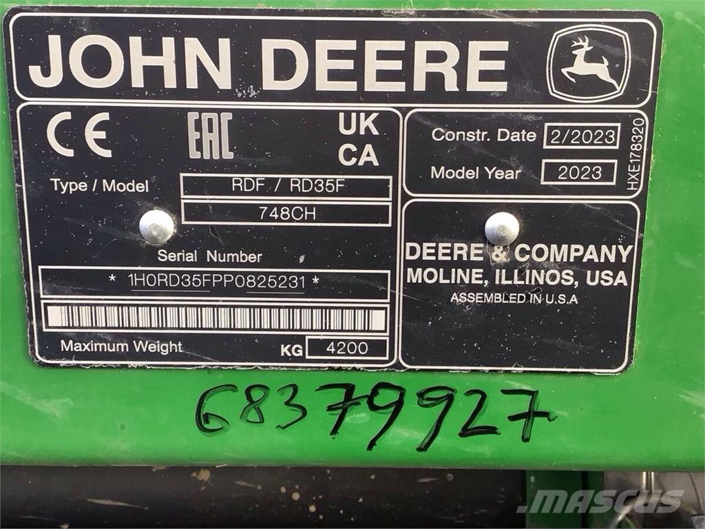 John Deere S 780 Moissonneuse batteuse