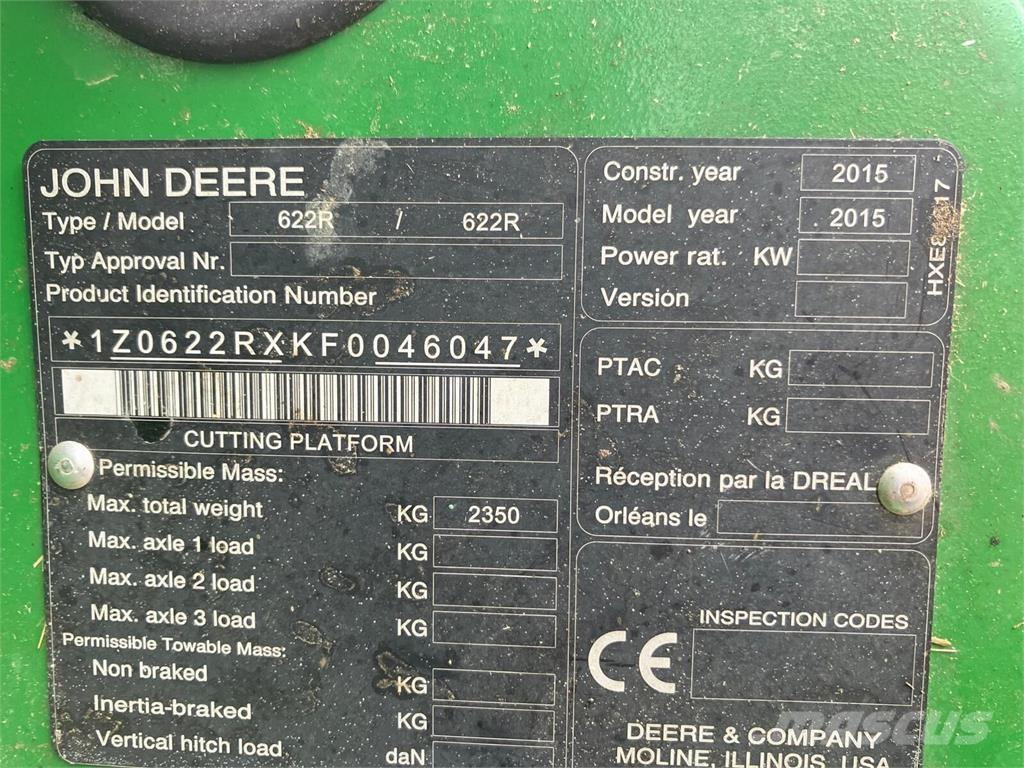 John Deere W660 HM Moissonneuse batteuse