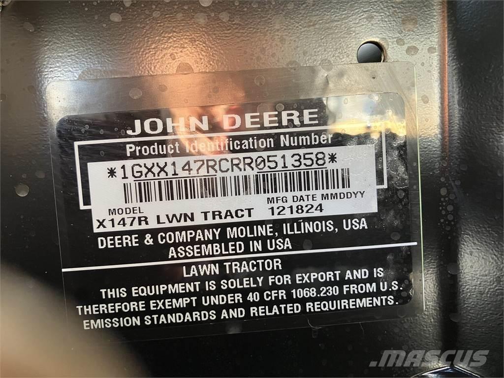 John Deere X 147R Entretien du sol - Autres