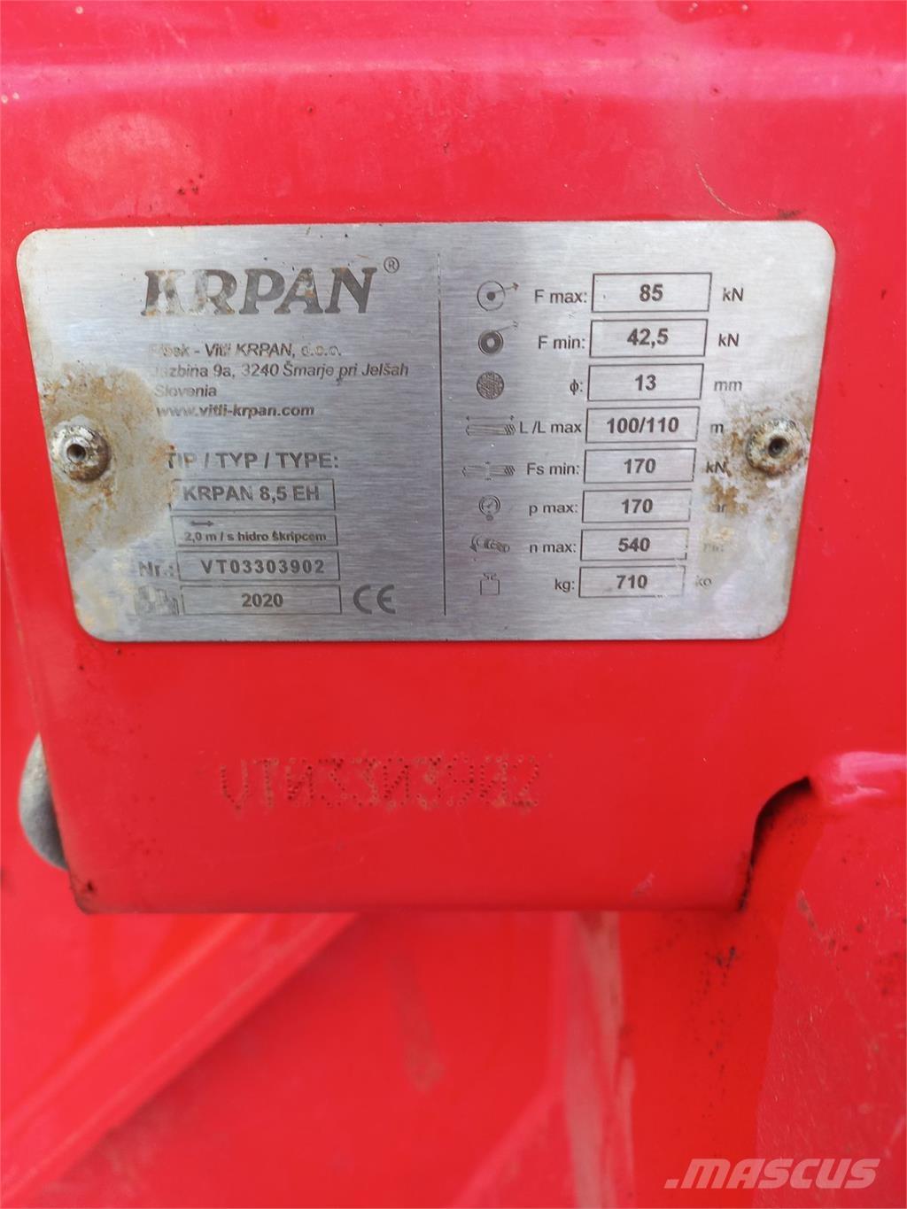 Krpan 8,5EH Treuil