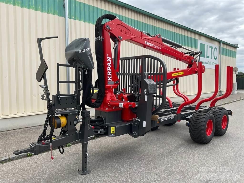 Krpan GP 9 DF Remorque forestière avec grue