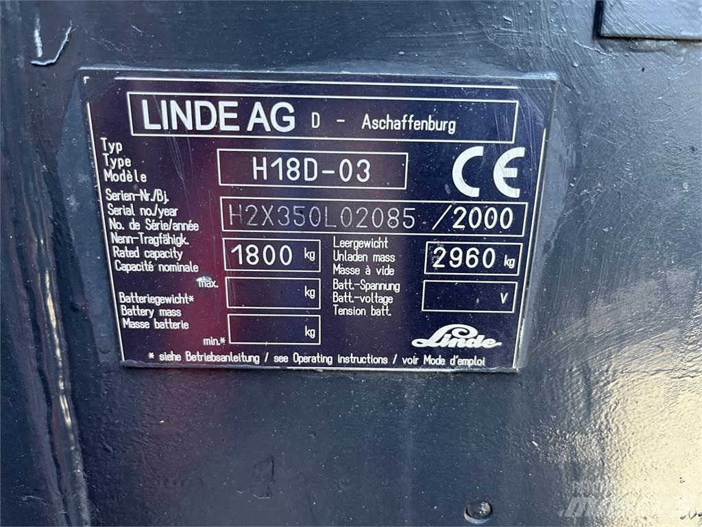 Linde H 18 D Autres Chariots élévateurs