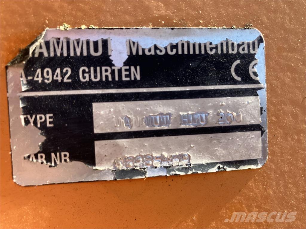 Mammut HLU 200 Accessoires chargeur frontal