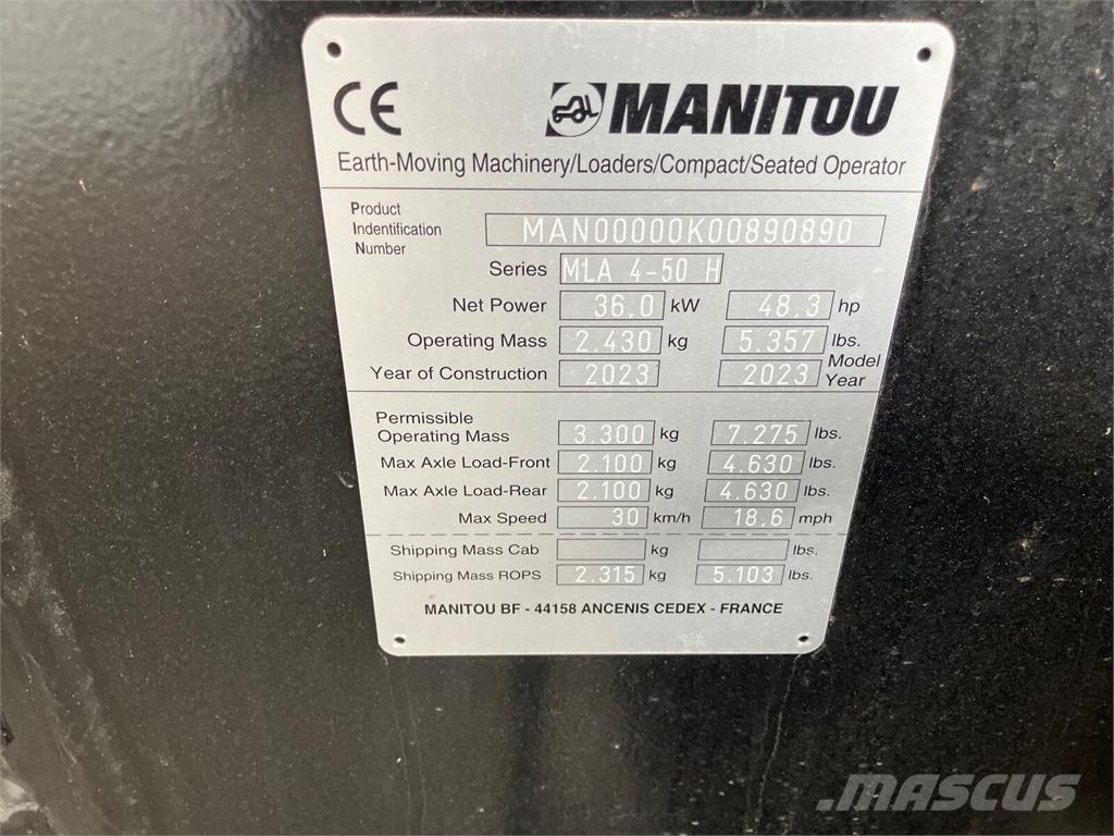 Manitou MLA 4-50 Chargeur frontal, fourche