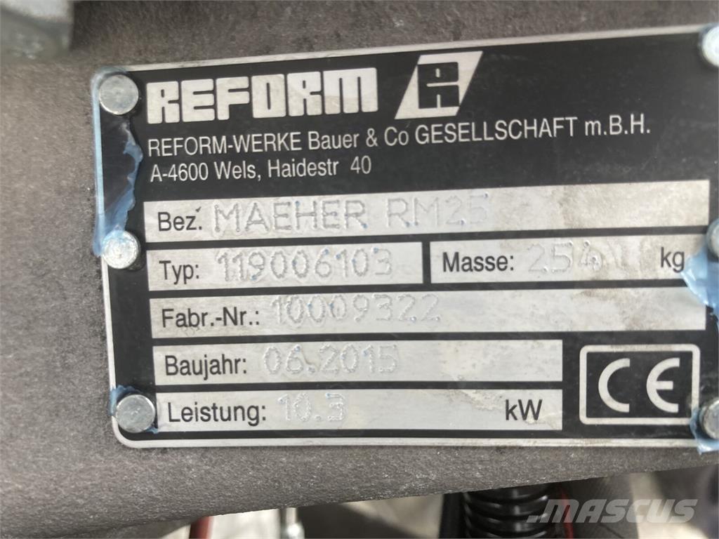 Reform RM 25 Hydro Tondeuses montées