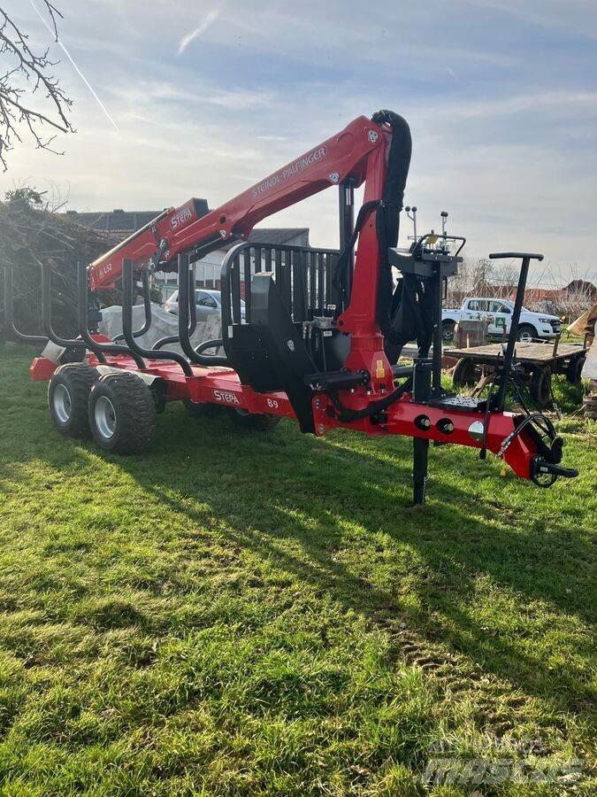 Stepa B9AK/FL5285 Remorque forestière avec grue