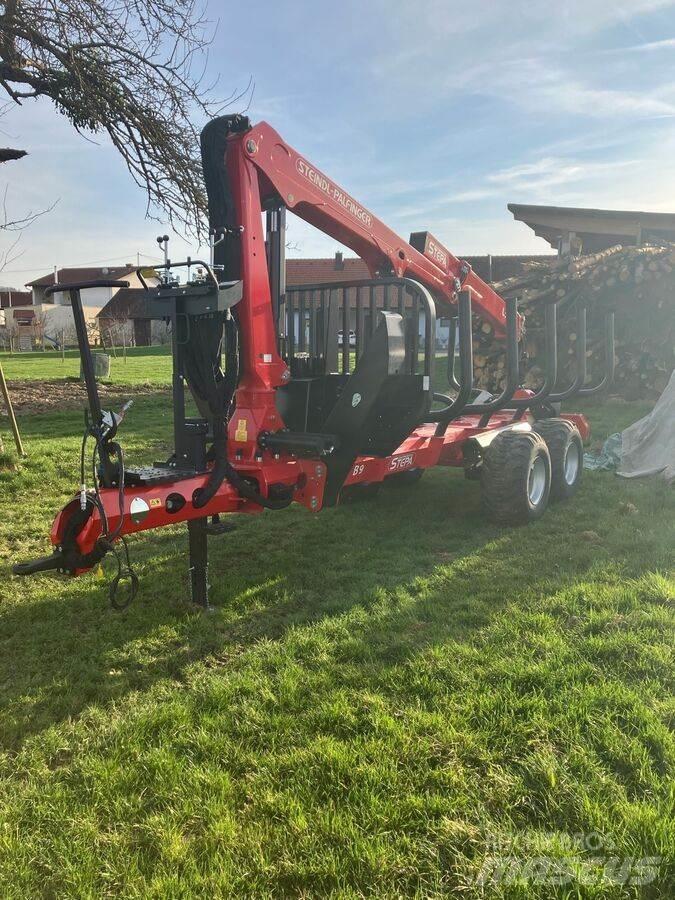 Stepa B9AK/FL5285 Remorque forestière avec grue
