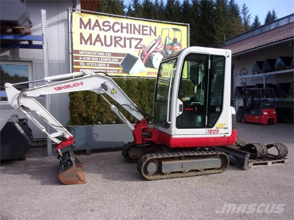 Takeuchi TB125 Mini pelle < 7t