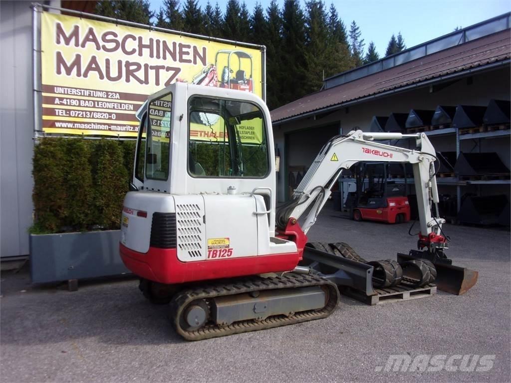 Takeuchi TB125 Mini pelle < 7t