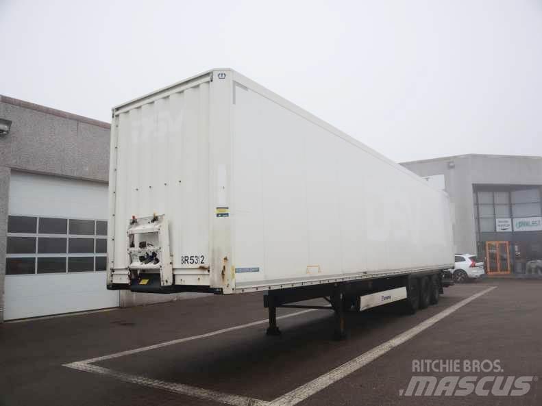 Krone 3 aks bokstrailer Semi remorque fourgon