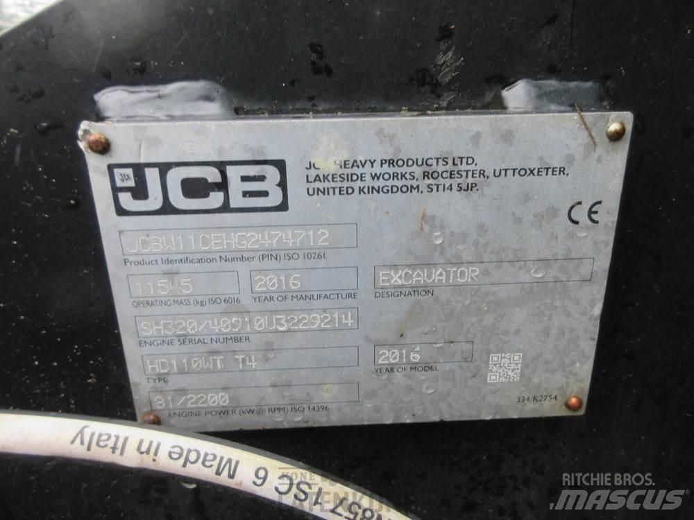 JCB Hydradig HD110W Pelles amphibies