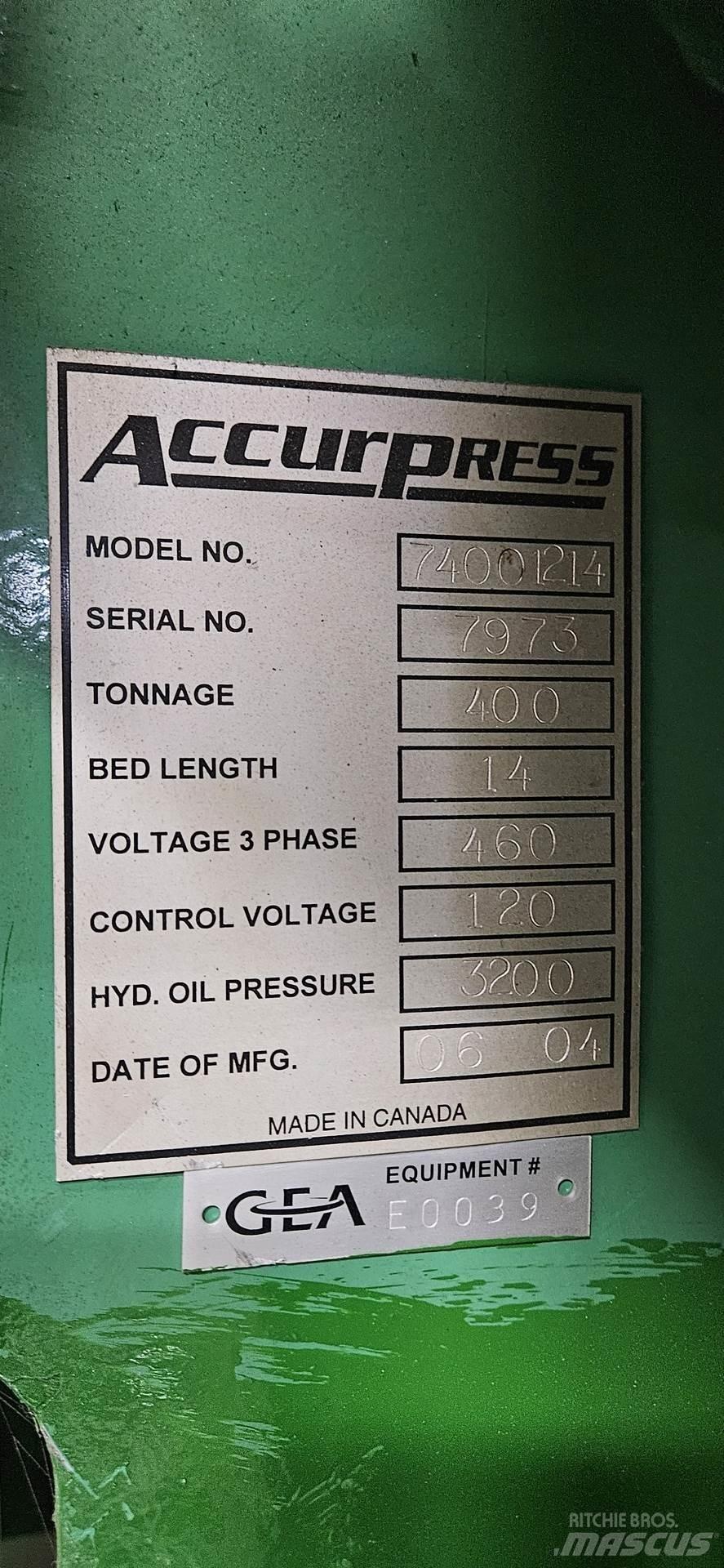 ACCURPRESS 74001214 Construction - Autres