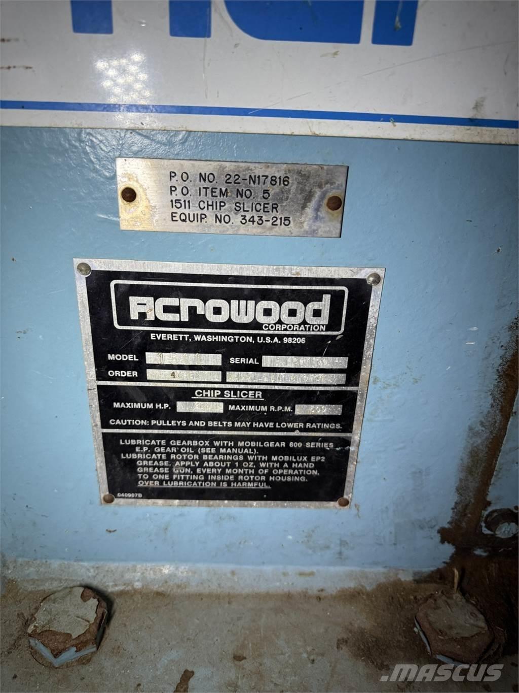  ACROWOOD 1511 Broyeur de végétaux