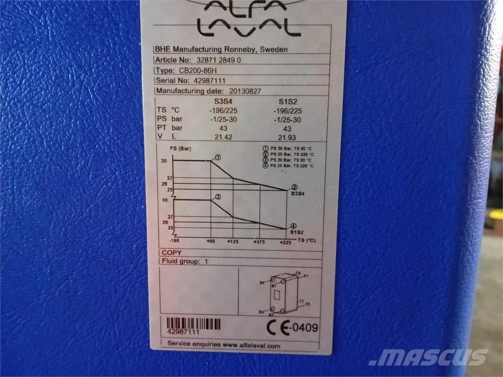 Alfa Laval CB200-86H Construction - Autres