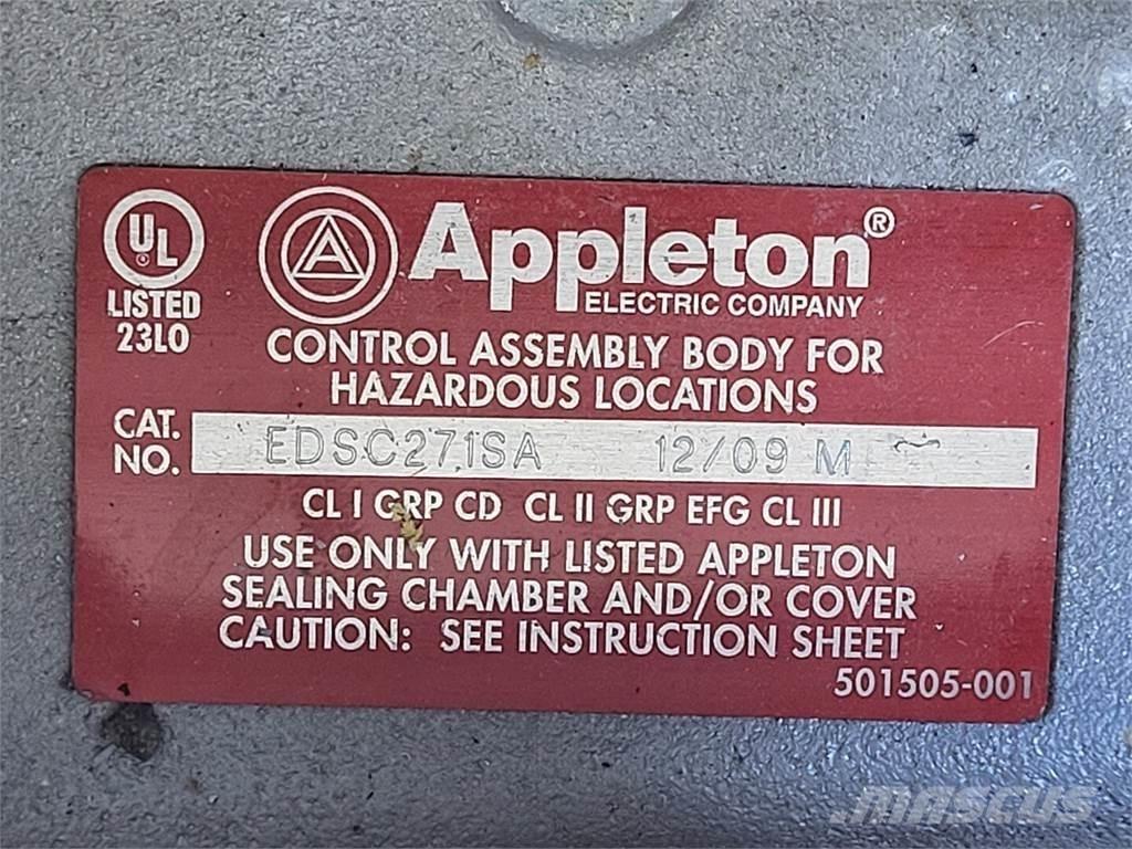 APPLETON EDSC271SA Construction - Autres