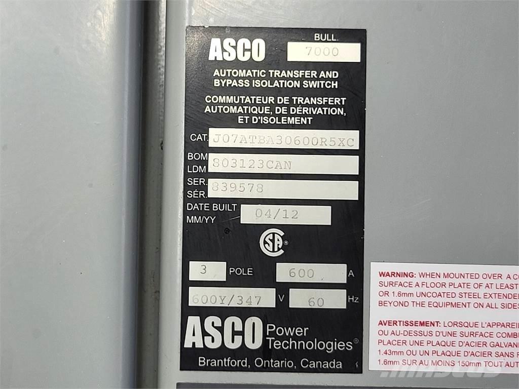 Asco J07ATBA30600R5XC Construction - Autres
