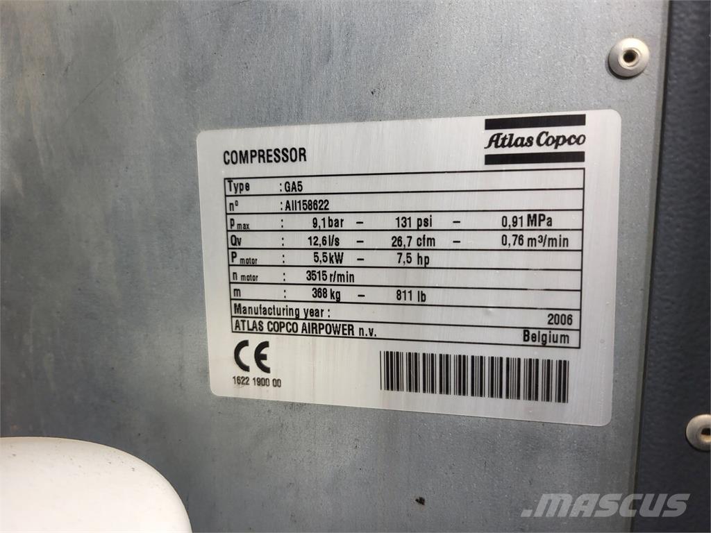 Atlas Copco GA5 Compresseur
