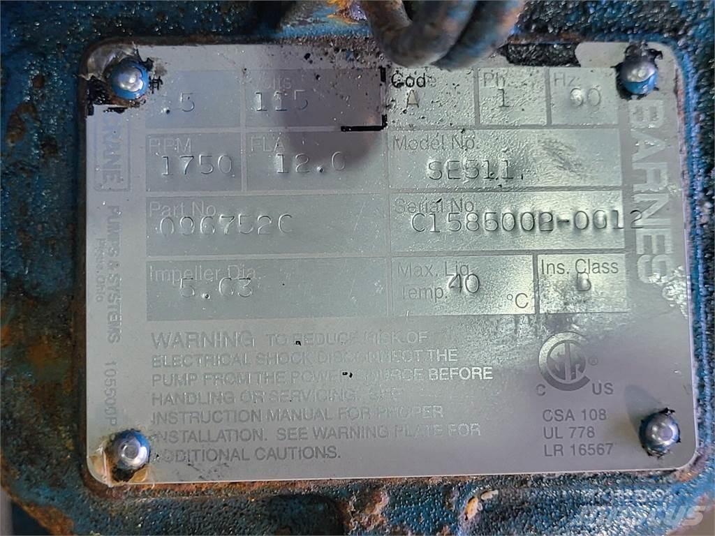  BARNES SE511 Pompe à eau / Motopompe