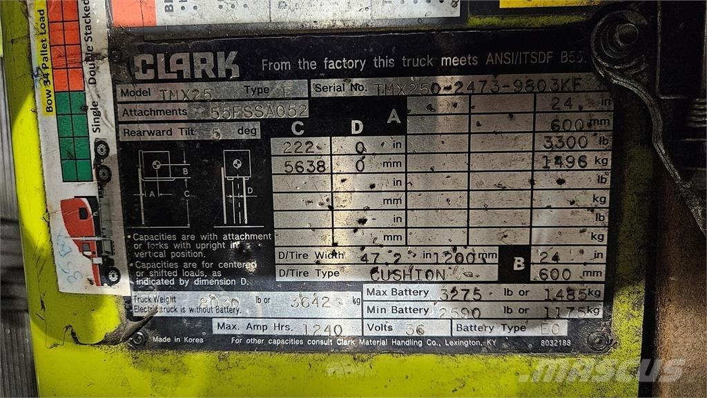 Clark TMX25 Construction - Autres