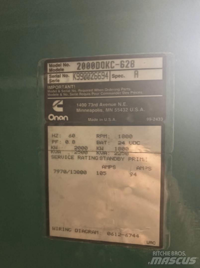 Cummins 2000DQKC-628 Générateurs diesel