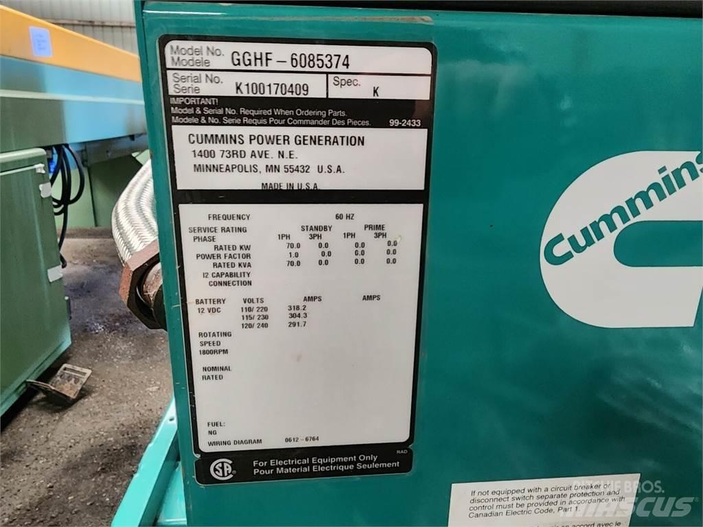Cummins GGHF-6085374 Générateurs diesel