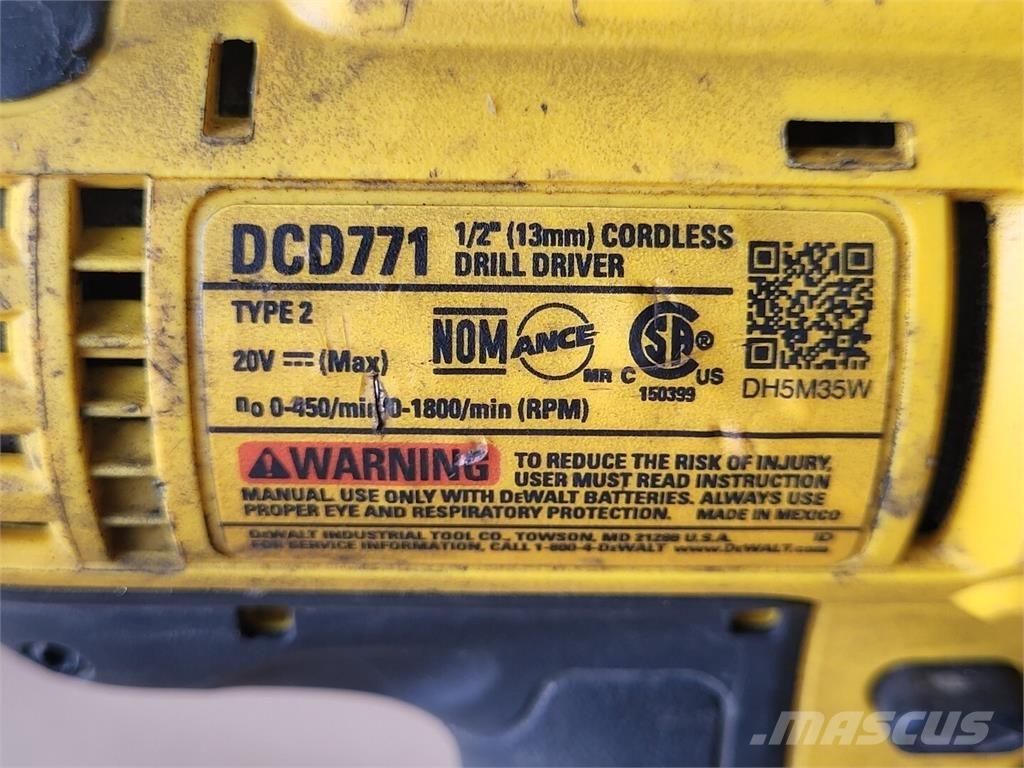 DeWalt DCD771 Construction - Autres