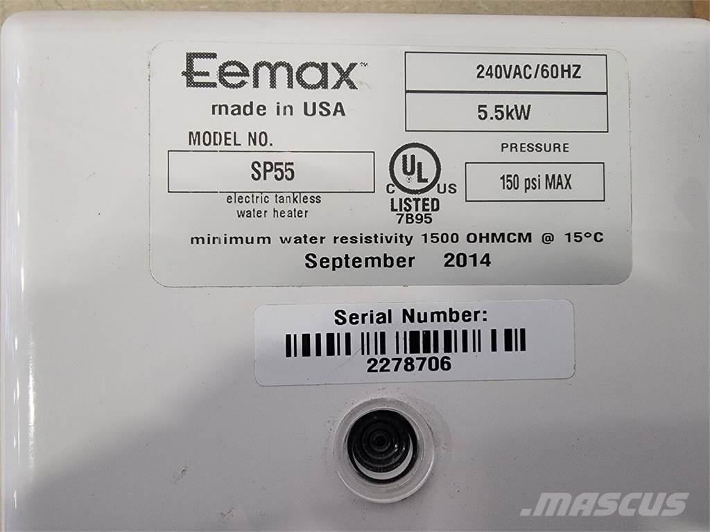  EEMAX SP55 Équipement de dégel