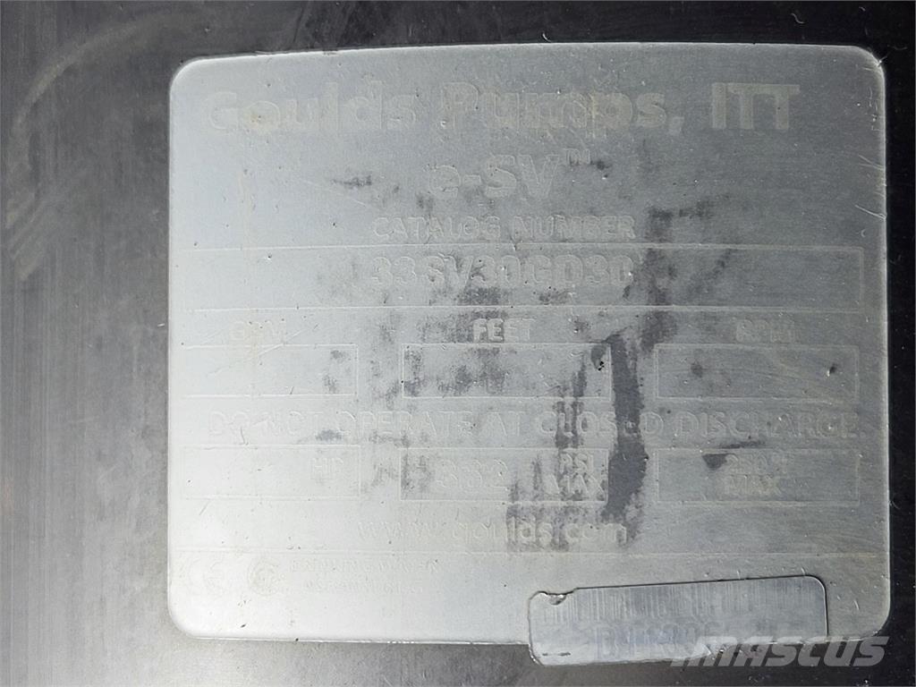  GOULDS 33SV30GD30 Pompe à eau / Motopompe