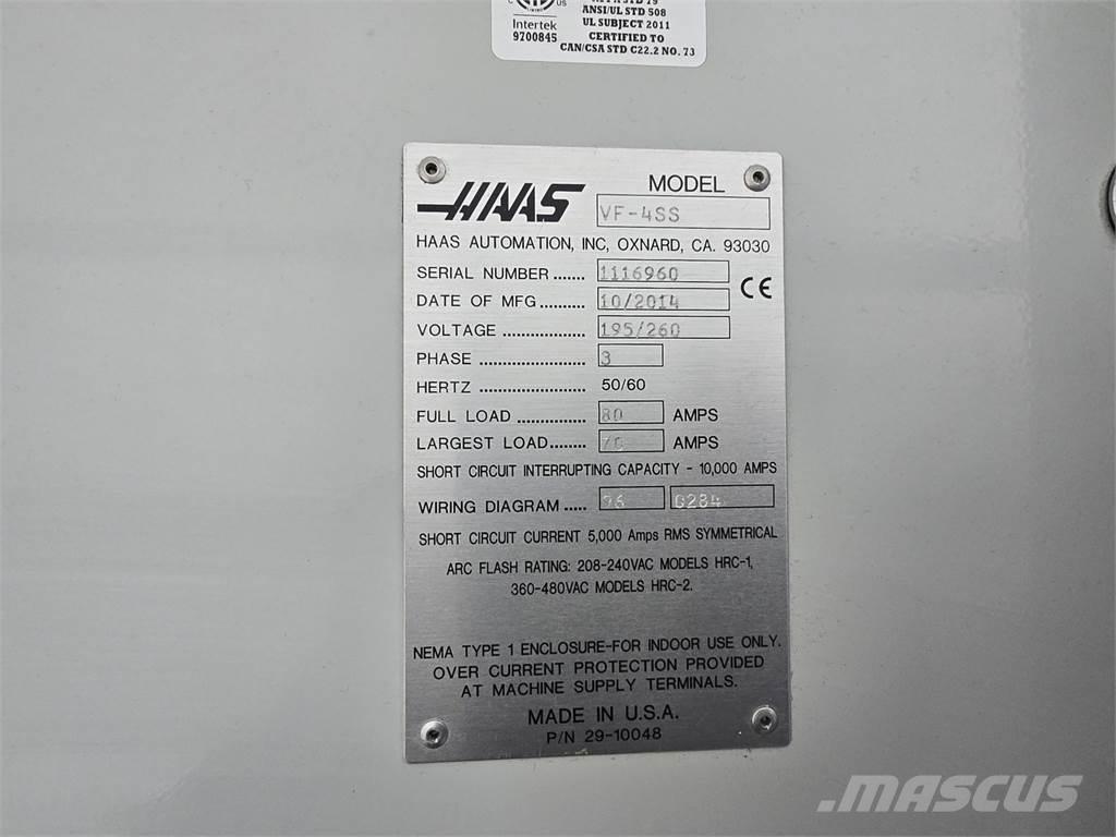 Haas VF-4SS Construction - Autres