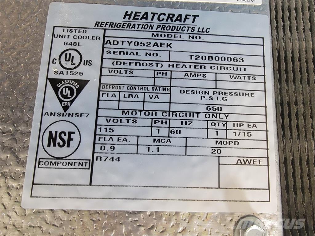  HEATCRAFT ADTY052AEK Équipement de dégel